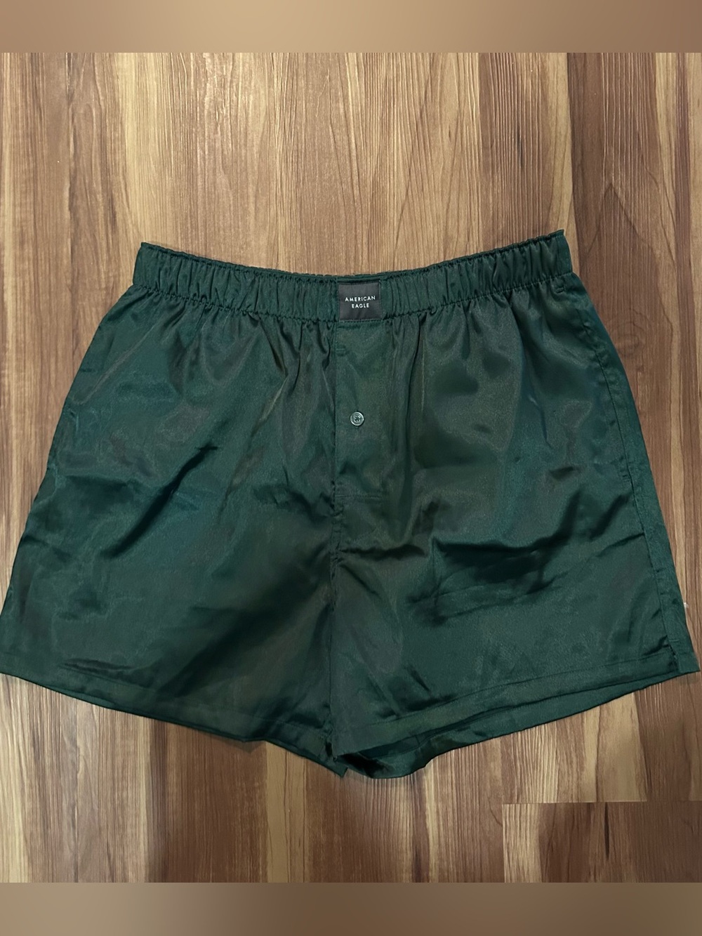 American Eagle Outfitters Men’s Dark Green Athletic Boxer Shorts